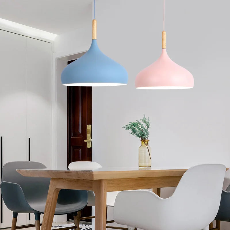 Retro Industrial Pendant Lights – Colourful Hanging Lamps