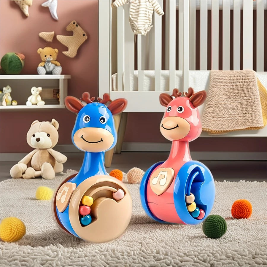 Fawn Sliding Tumbler Rattle Toy – Educational Baby Toy