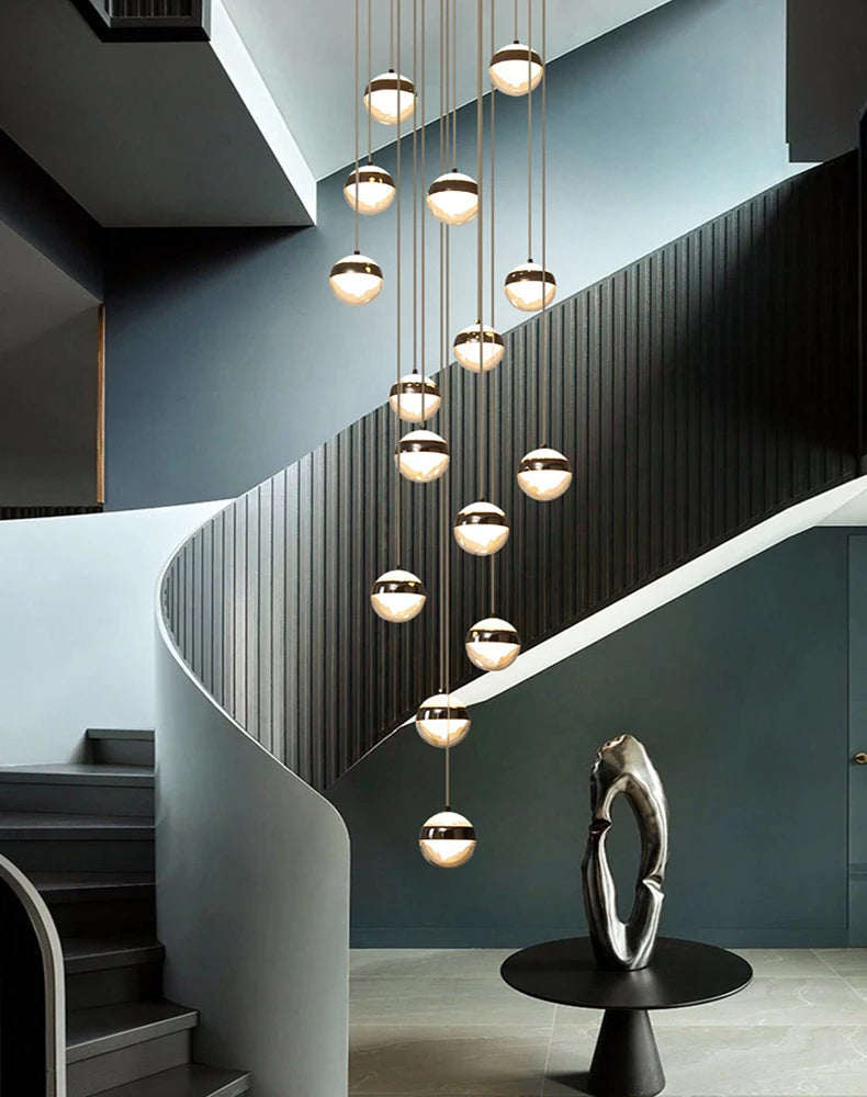 Modern Stair Pendant Chandelier – LED Ceiling Light