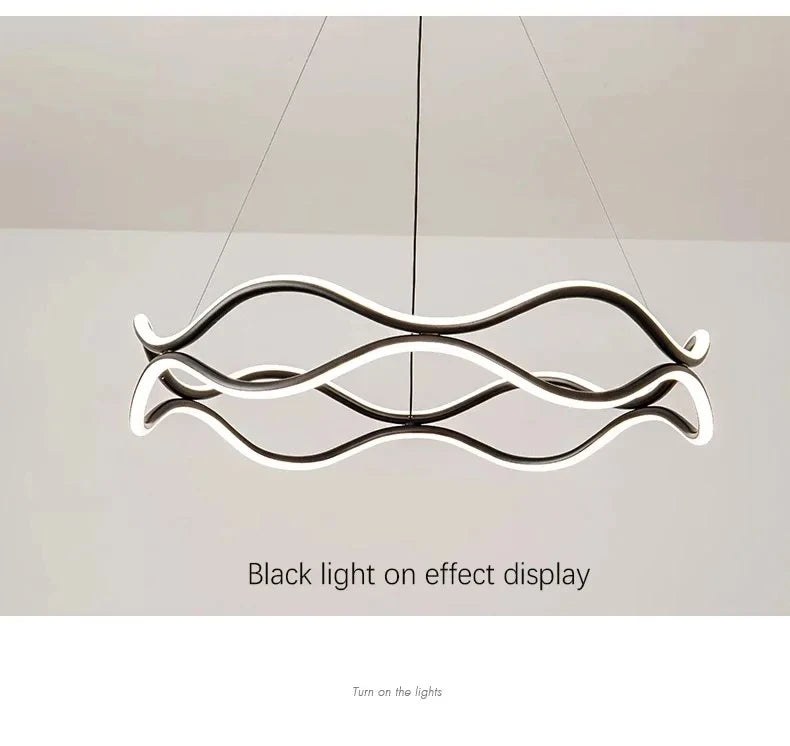 Modern Minimalist LED Chandelier – Nordic Luxury Ceiling Light