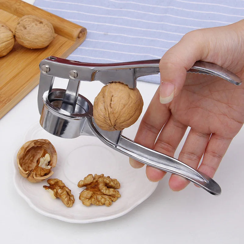 Stainless Steel Garlic Press – Manual Crusher & Mincer