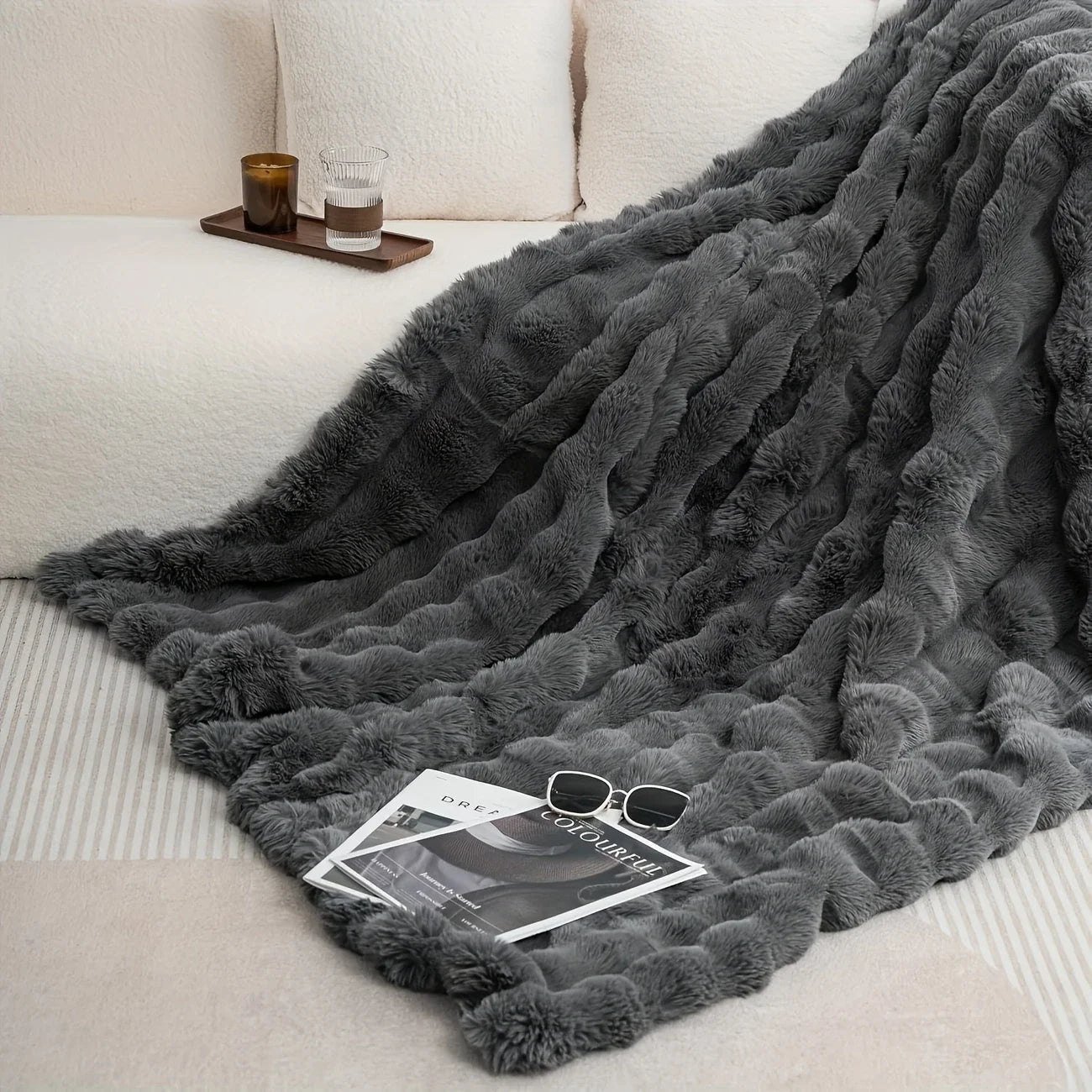 Luxury Knit Fleece Blanket – Soft & Warm Throw