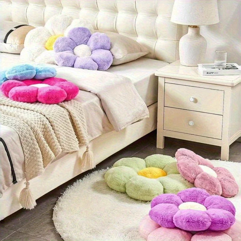 Soft Floral Shaped Plush Pillow