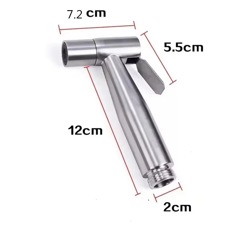Stainless Steel Handheld Bidet Spray – Wall Mounted Toilet Sprayer