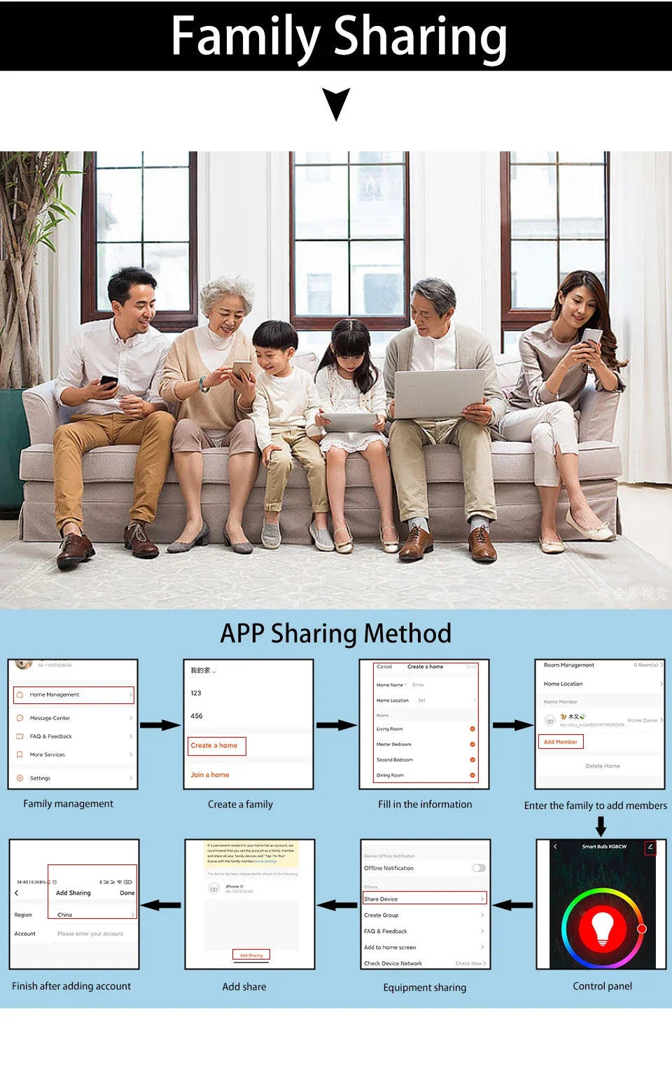 Smart Wi-Fi LED Light Bulbs