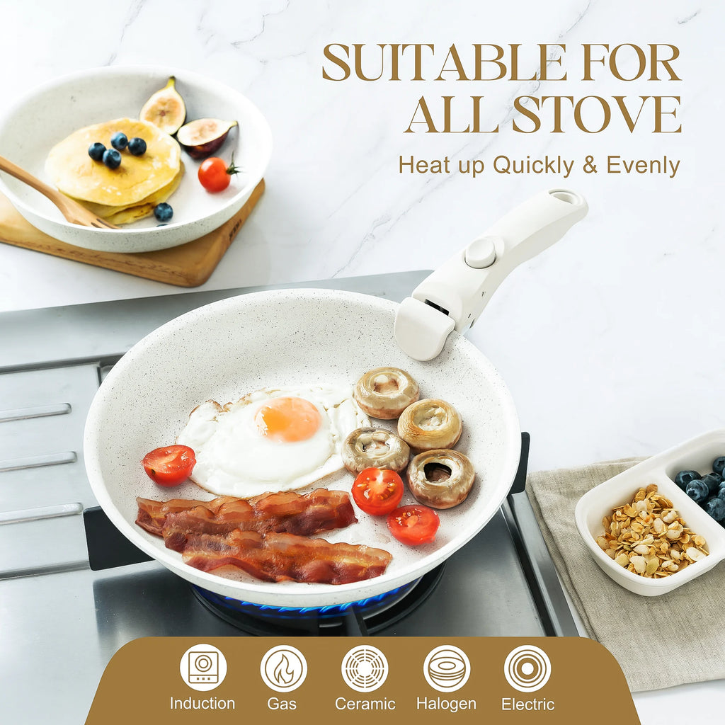 MICHELANGELO Non Stick Frying Pan Set