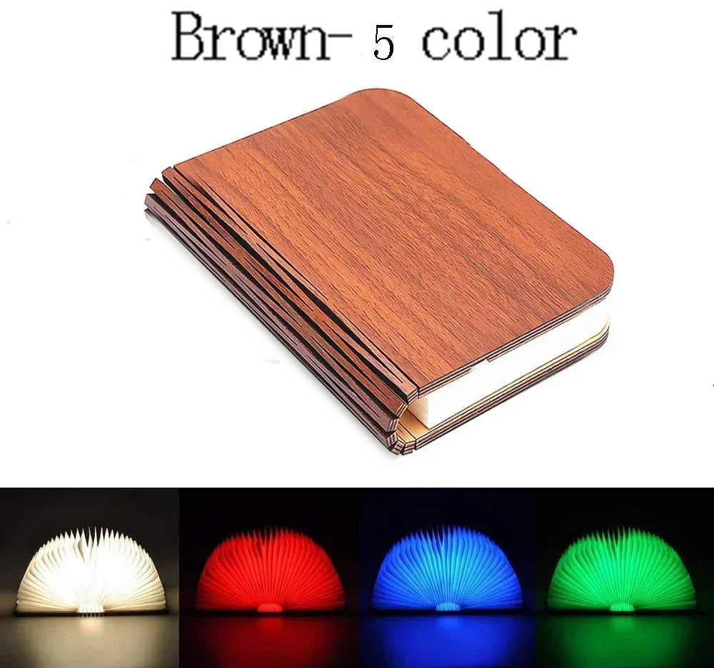Wooden Book Light