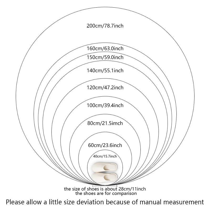Fluffy Round Area Rug