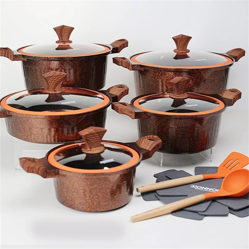 Non-Stick Granite Cookware Set – 6-Piece or 15-Piece