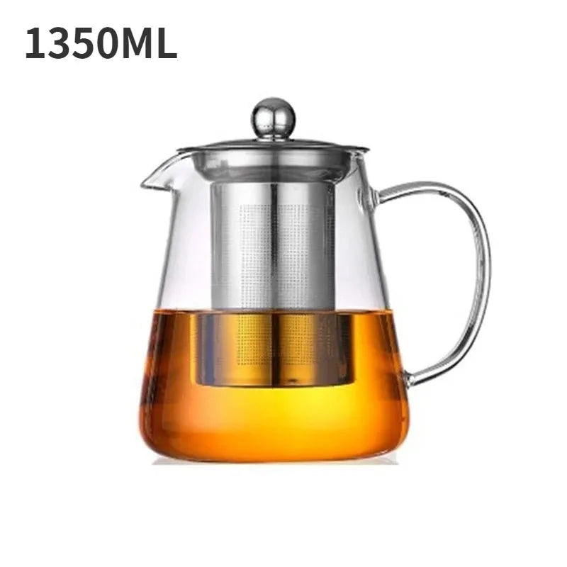 Borosilicate Glass Teapot with Stainless Steel Infuser