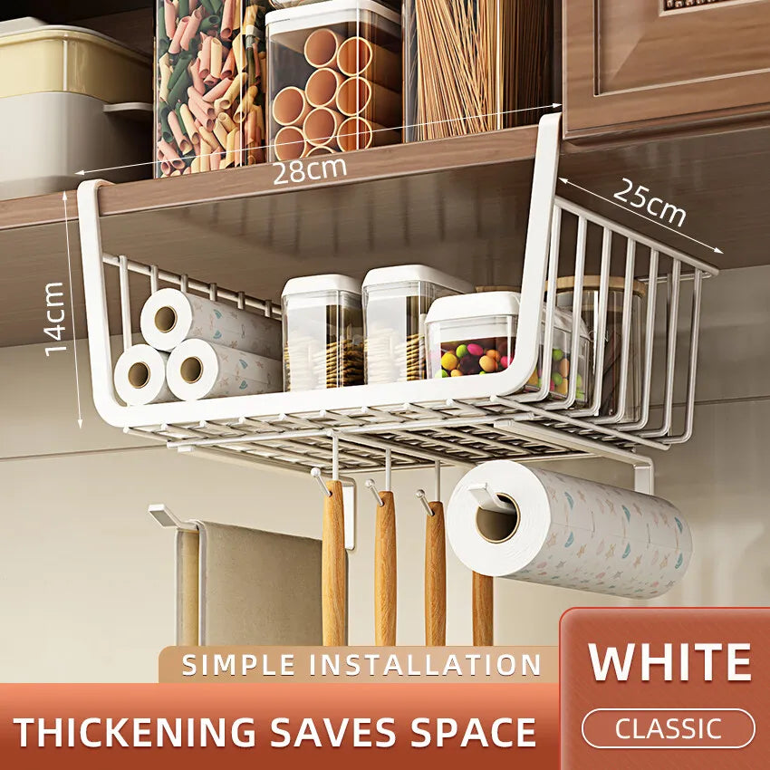 Under-Cabinet Hanging Storage Basket