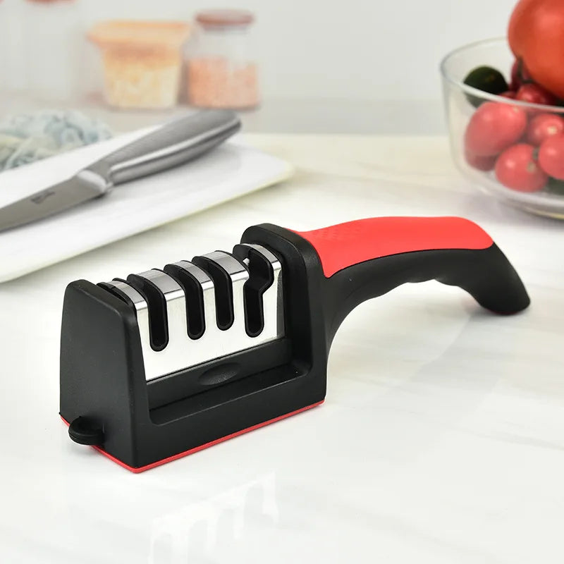4-Stage Kitchen Knife Sharpener – Handheld & Multi-Function