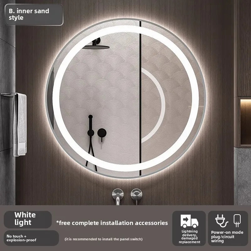 Smart LED Bathroom Mirror – Anti-Fog, Touch Control