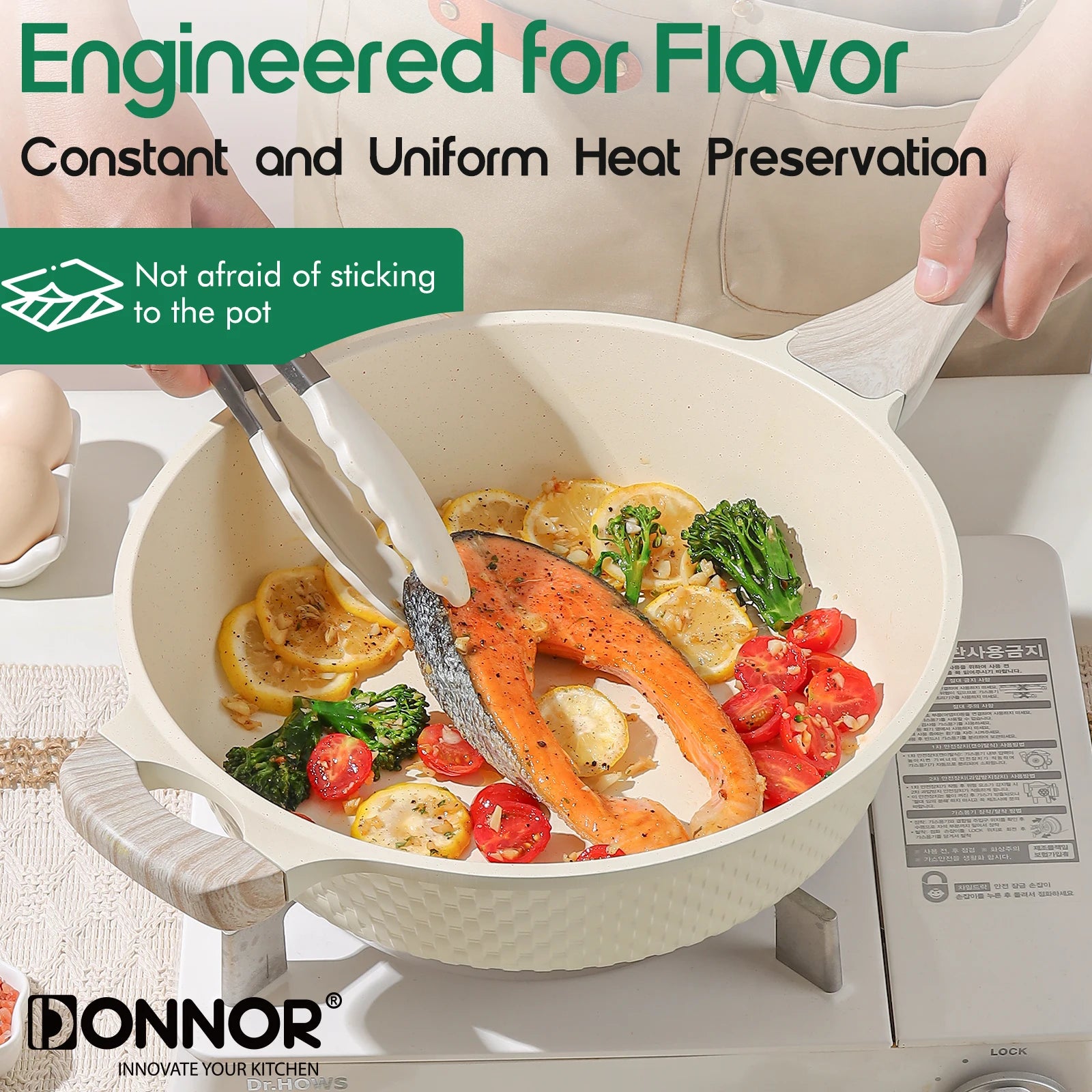 15-Piece Non-Stick Granite Cookware Set