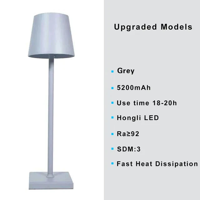 Rechargeable 3-Color LED Desk Lamp – Portable, Dimmable & Stylish