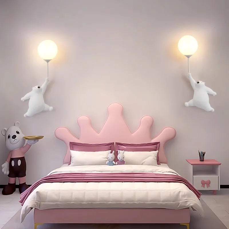 LED Teddy Bear Wall Lamp