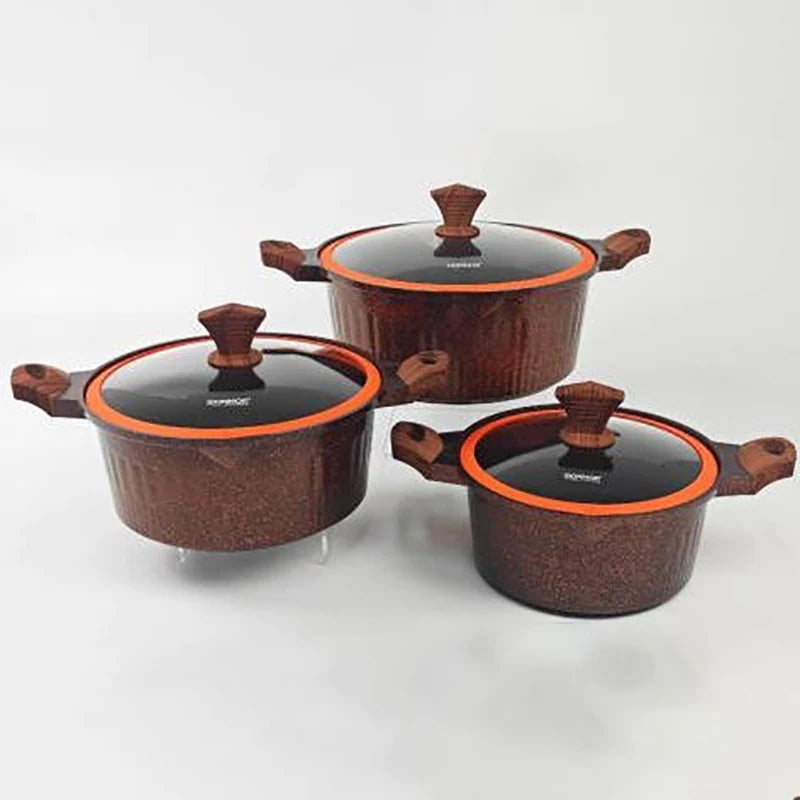 Non-Stick Granite Cookware Set – 6-Piece or 15-Piece