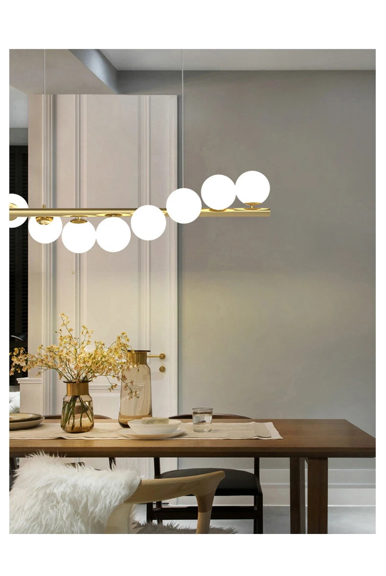 Starry Sky Glass Bubble Pendant Light – Nordic Modern LED Chandelier