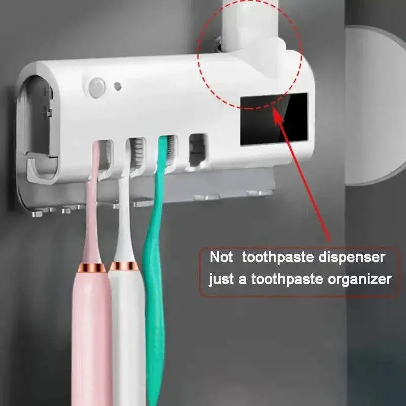 Wall-Mounted Solar UV Toothbrush Sterilizer