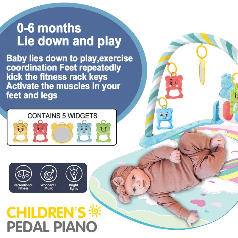 Baby Fitness Music Play Gym – Piano Activity Mat