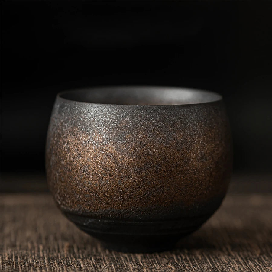 80ml Japanese-Style Handmade Stoneware Tea Cup
