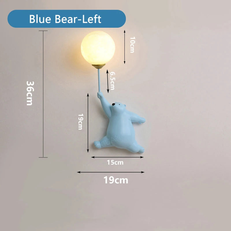 LED Teddy Bear Wall Lamp