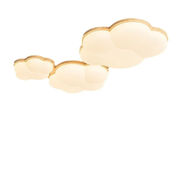 Nordic Wood Grain Flush Creative Lighting Fixture