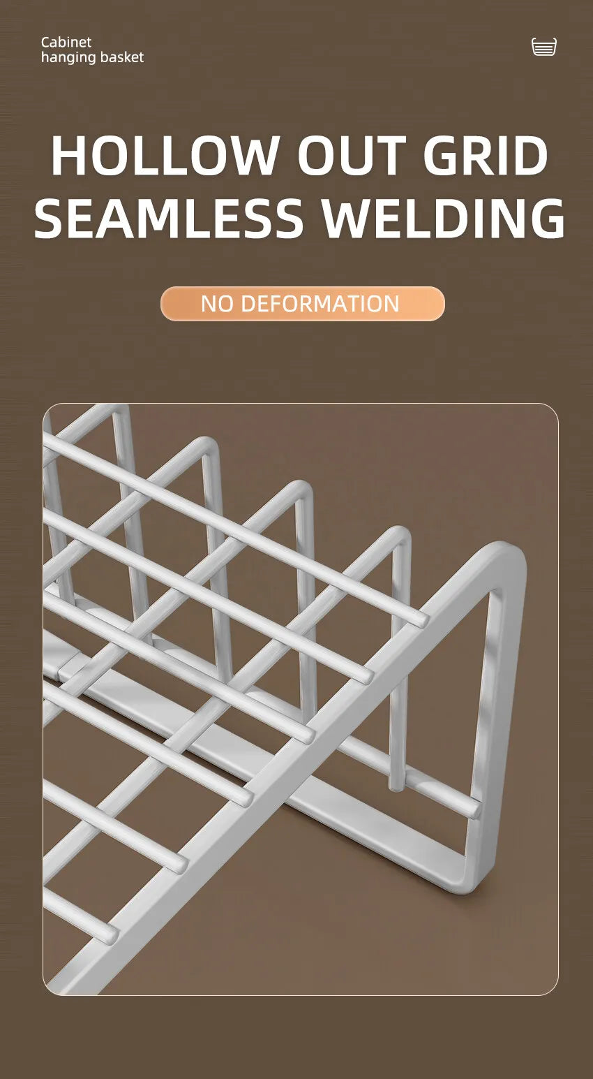 Under-Cabinet Hanging Storage Basket