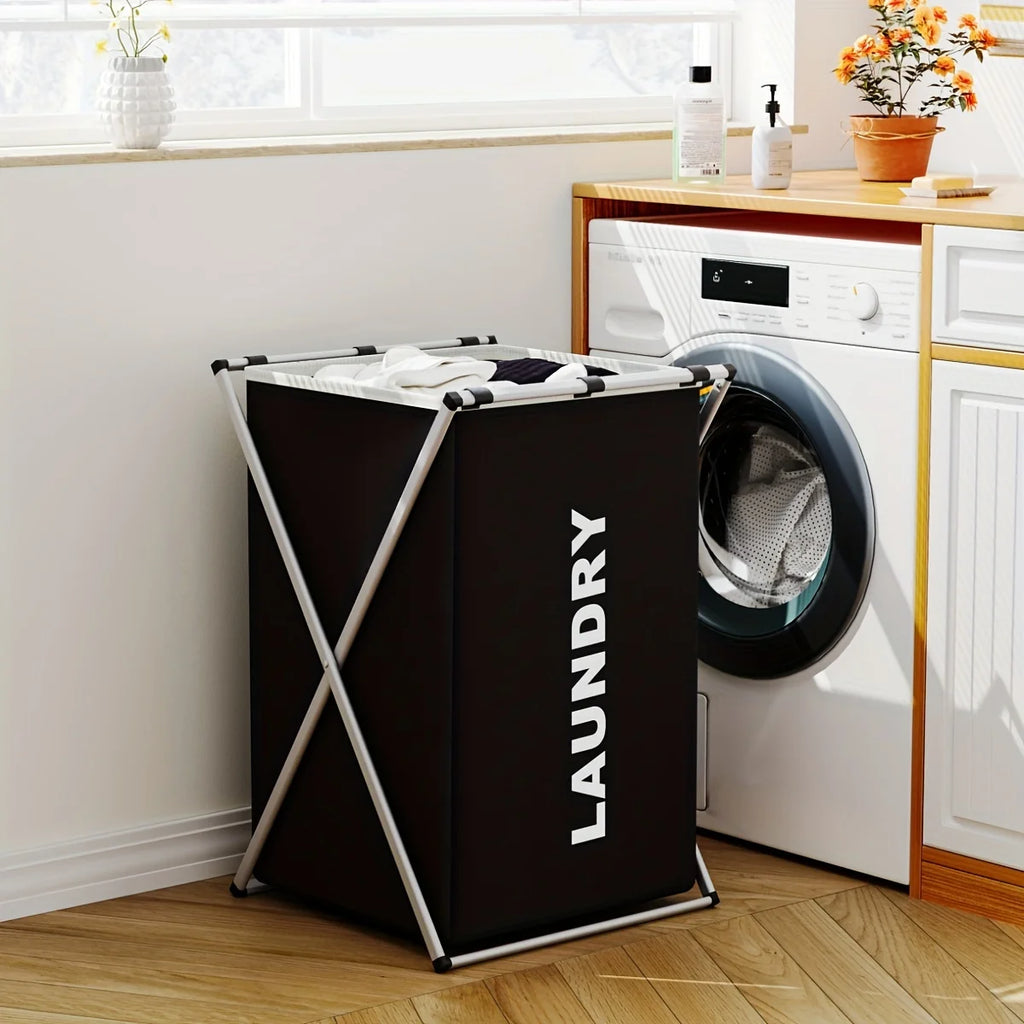Large 3-Section Foldable Laundry Hamper