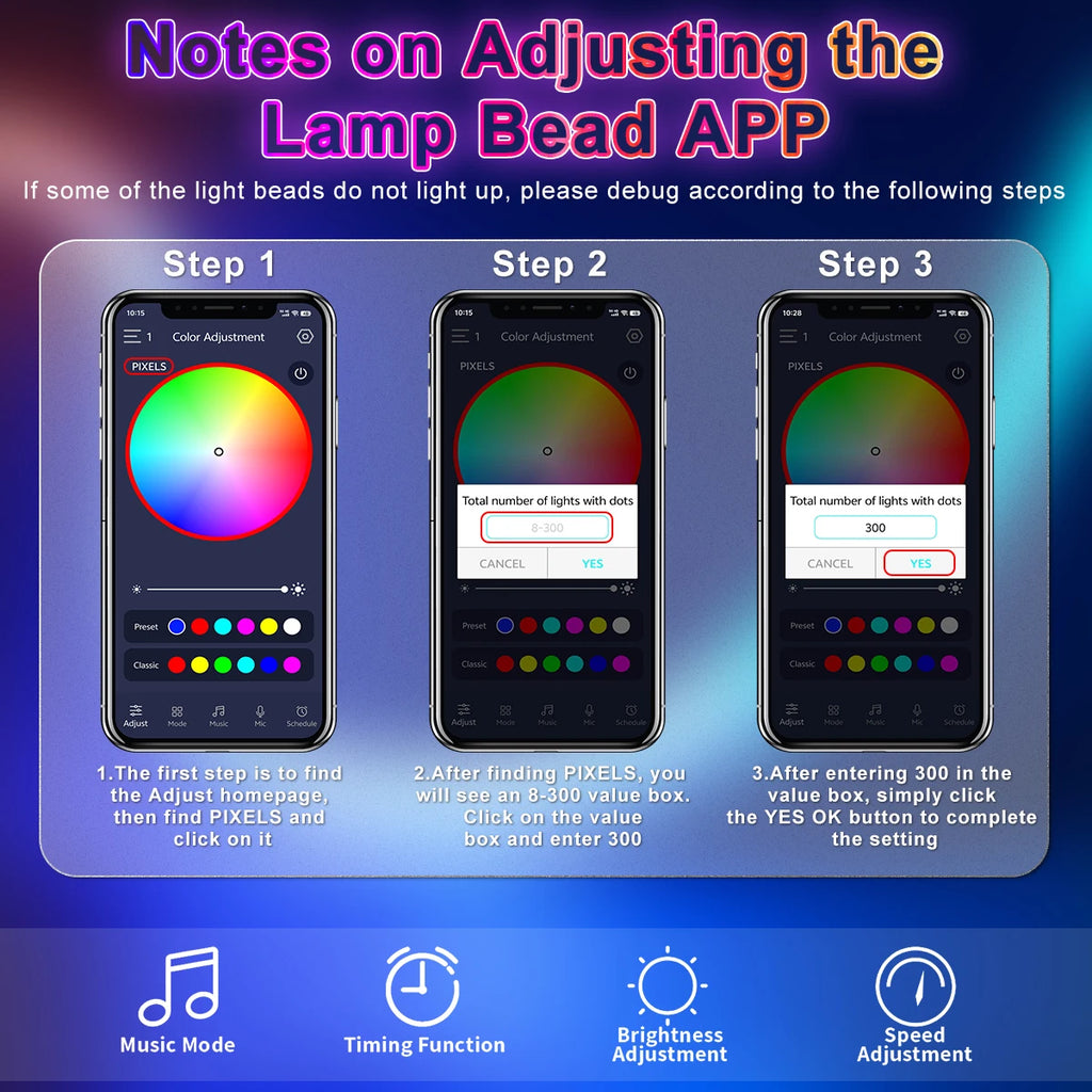 5V RGB Neon Strip Light – Vibrant Waterproof LED Glow for Rooms, TVs &amp; Home Décor (Bluetooth + Remote)