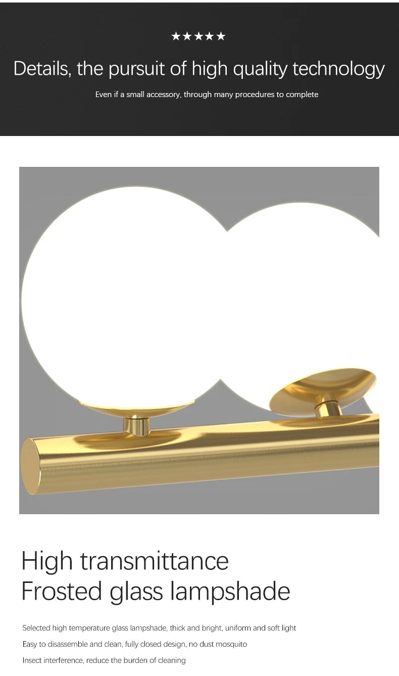 Starry Sky Glass Bubble Pendant Light – Nordic Modern LED Chandelier