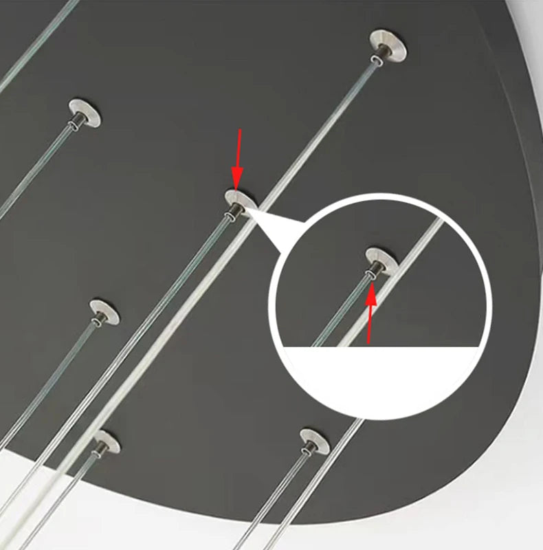 Modern Stair Pendant Chandelier – LED Ceiling Light