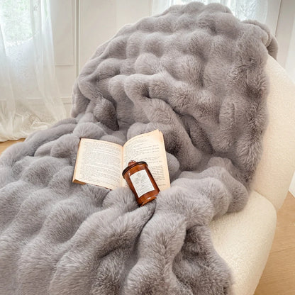 Faux Fur Throw Blanket