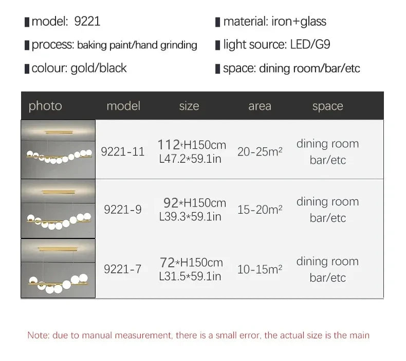 Starry Sky Glass Bubble Pendant Light – Nordic Modern LED Chandelier