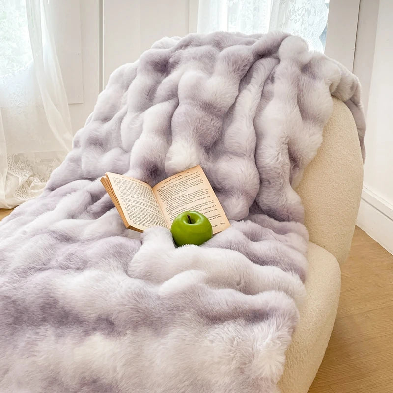 Faux Fur Throw Blanket