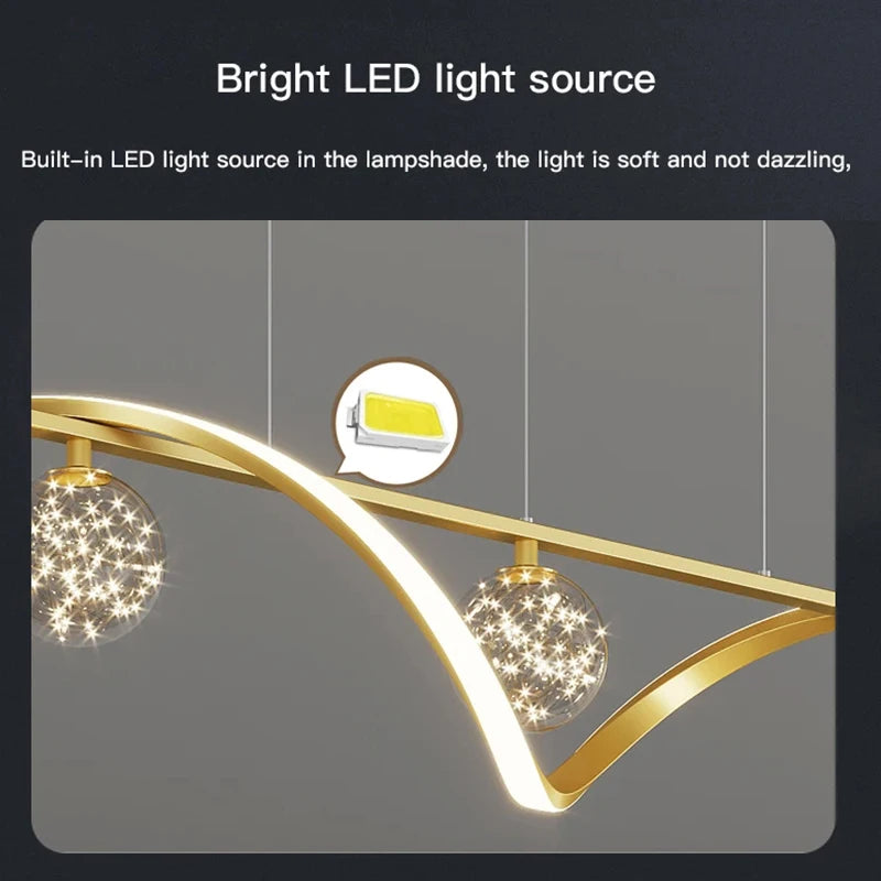 Modern Bubble LED Pendant Chandelier