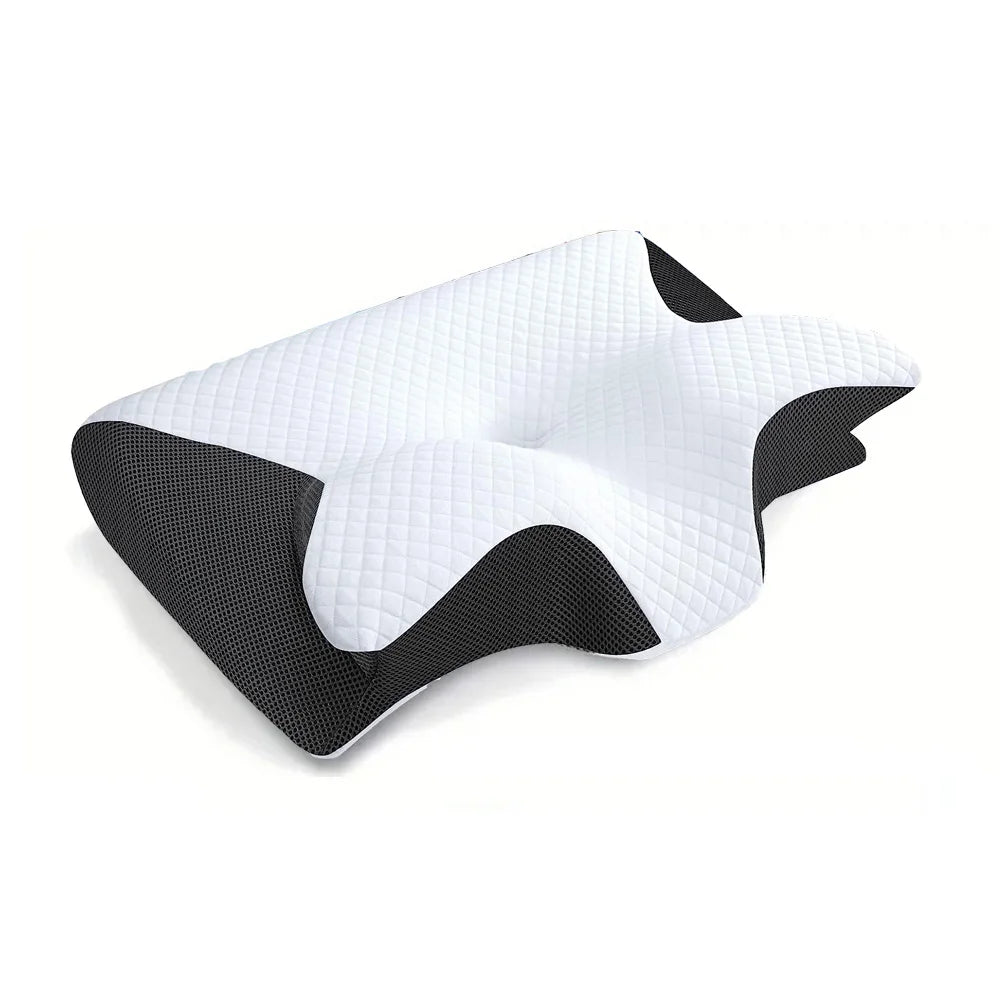 Ergonomic Memory Foam Pillow (2-in-1)