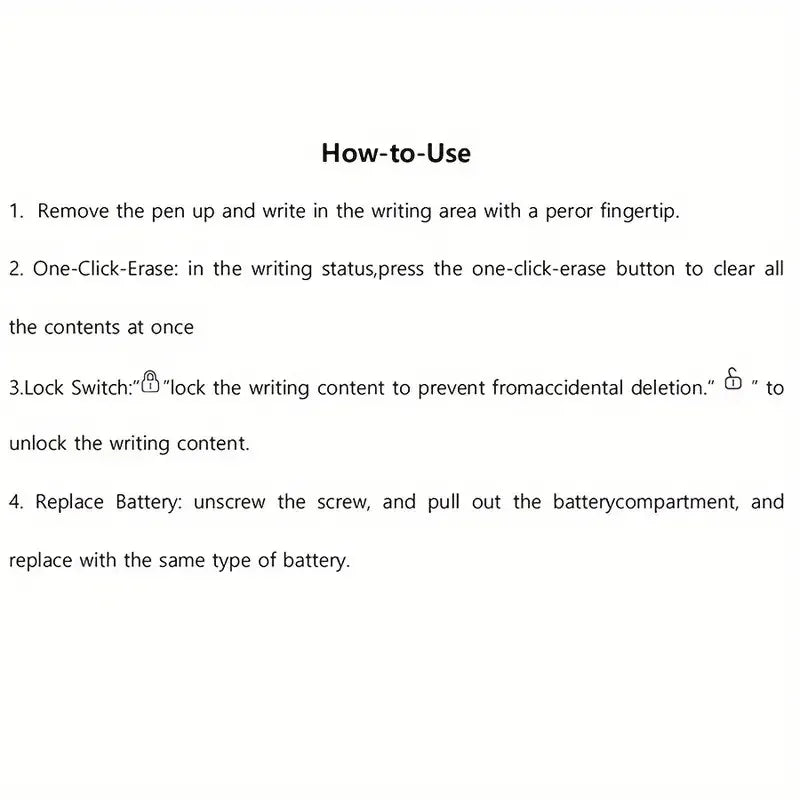 LCD Writing Tablet for Kids