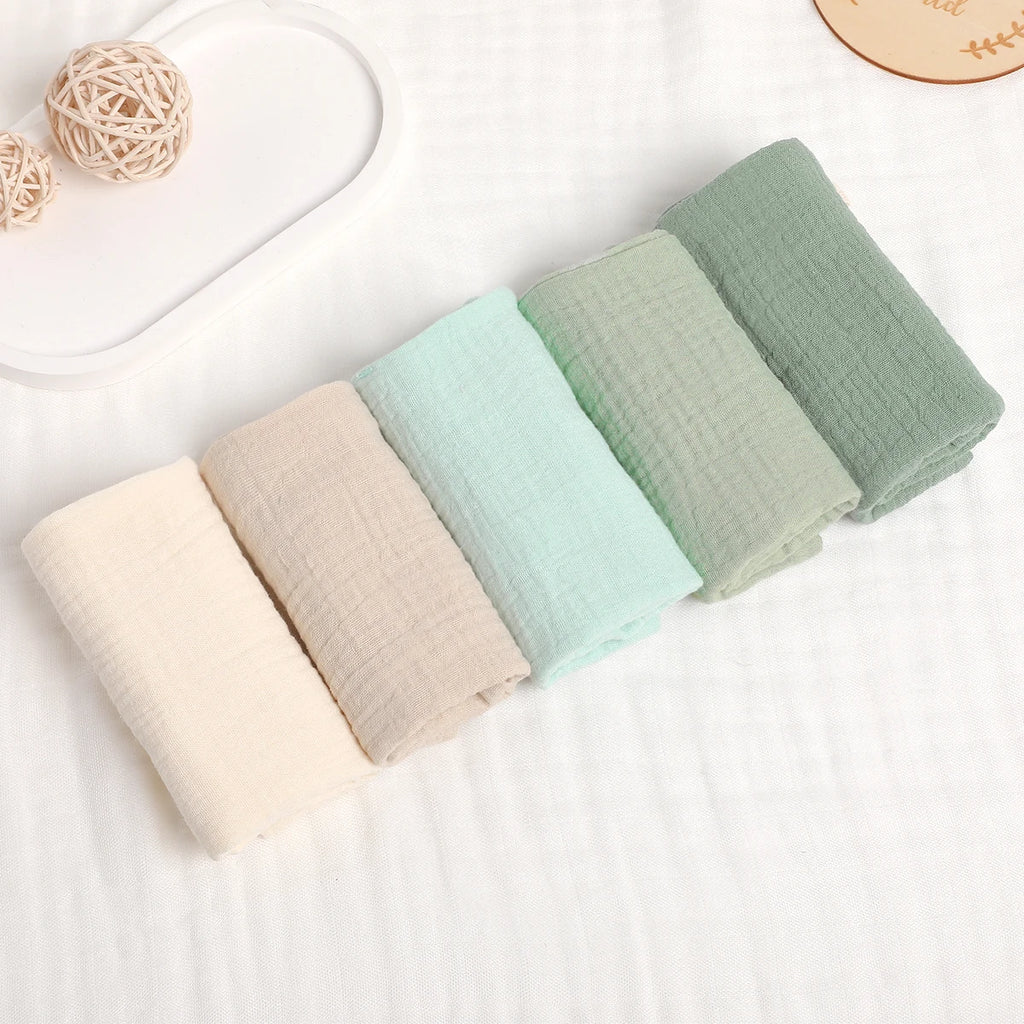 5PCS Cotton Baby Muslins