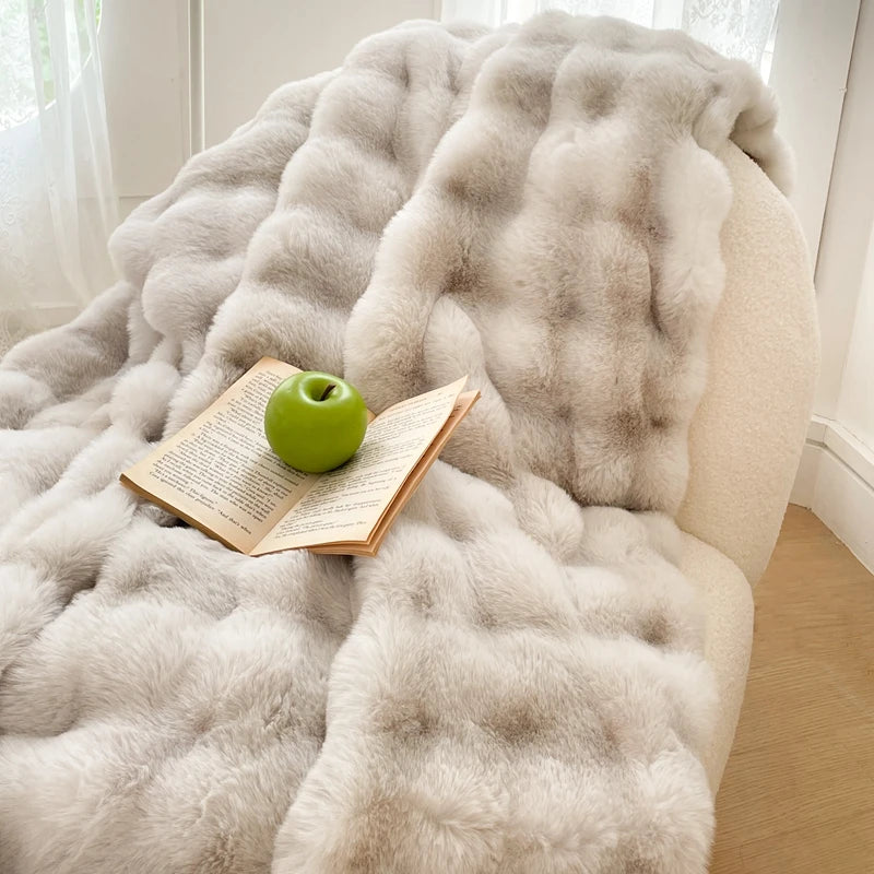 Faux Fur Throw Blanket