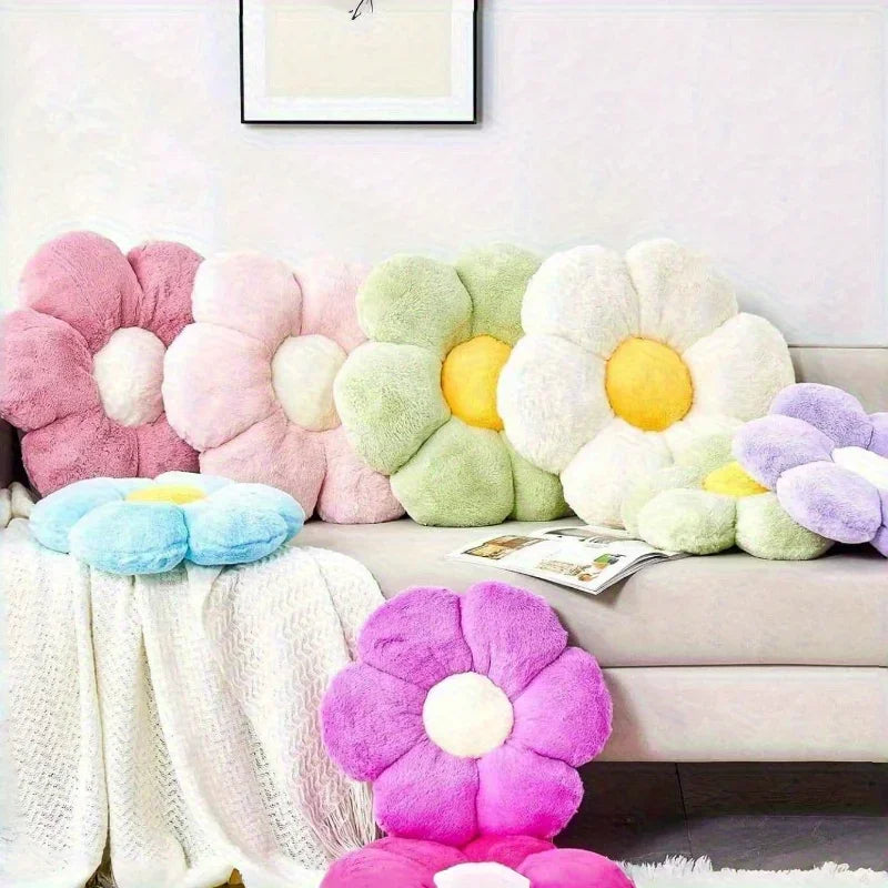 Soft Floral Shaped Plush Pillow