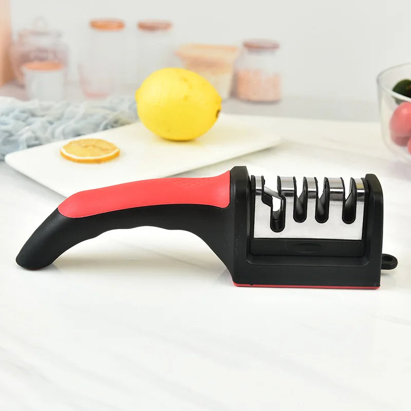 4-Stage Kitchen Knife Sharpener – Handheld & Multi-Function