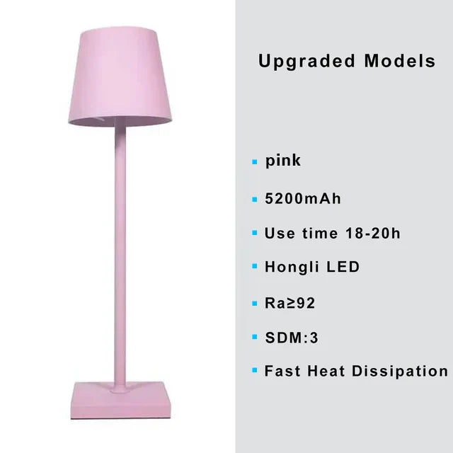 Rechargeable 3-Color LED Desk Lamp – Portable, Dimmable & Stylish
