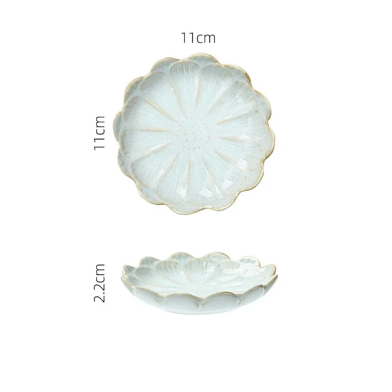 Japanese Ceramic Retro Plate – Mini Dipping Dish