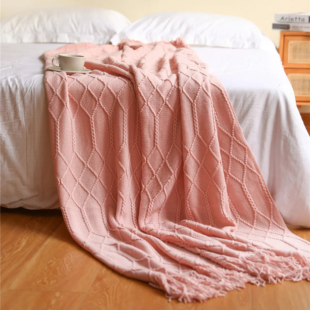 Knitted Throw Blanket