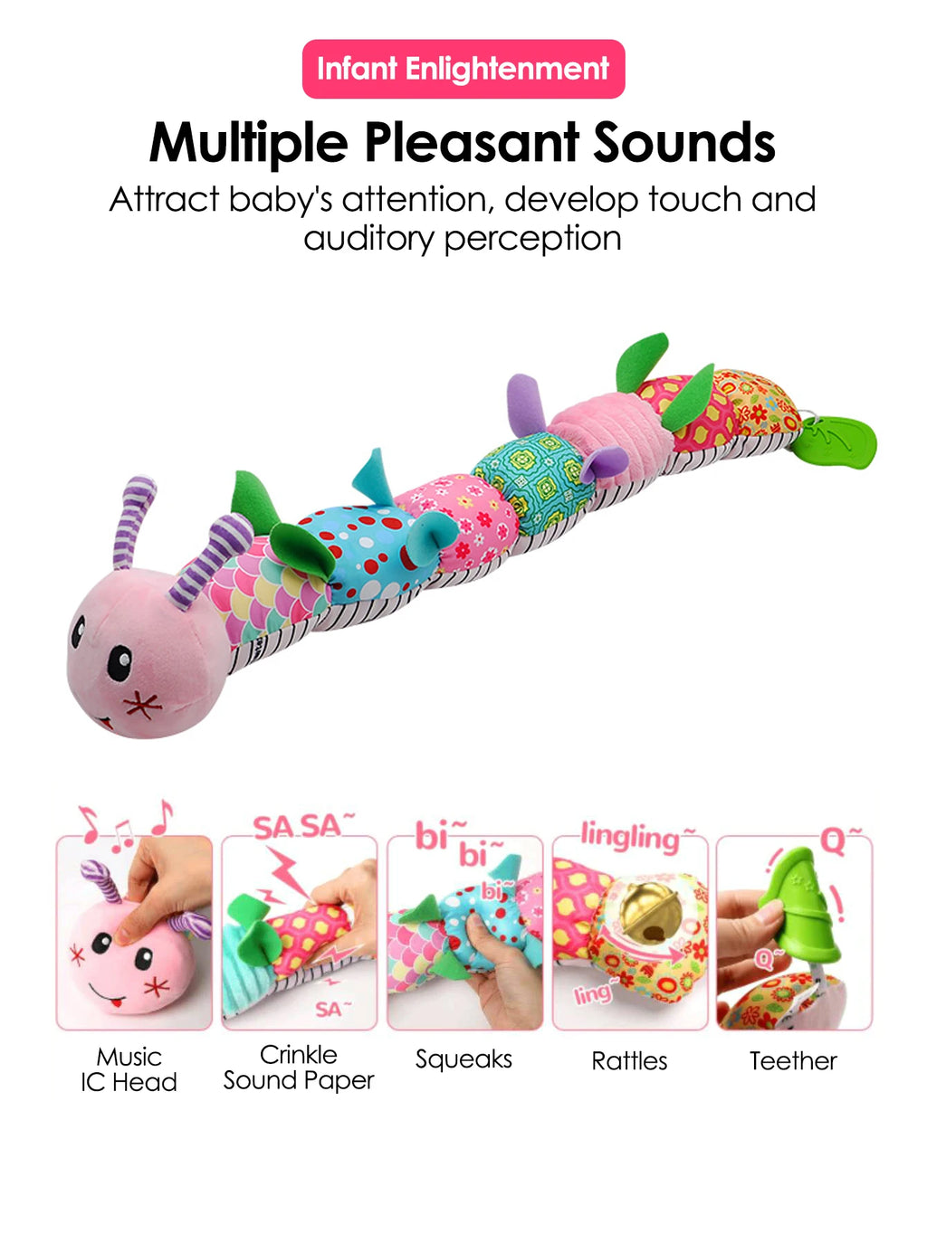 Soft Animal Rattle Toy