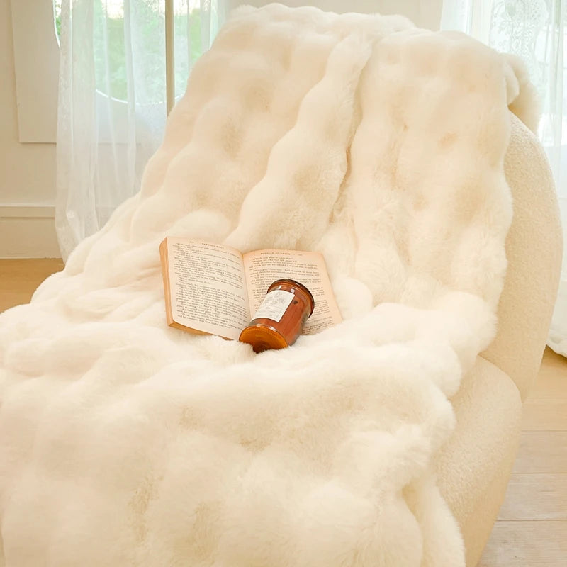 Faux Fur Throw Blanket