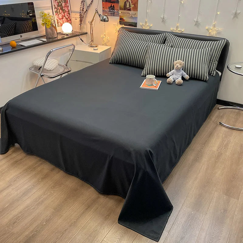 Nordic Plaid Pattern Washed Cotton Bedding Set – 4-Piece Duvet Cover Set