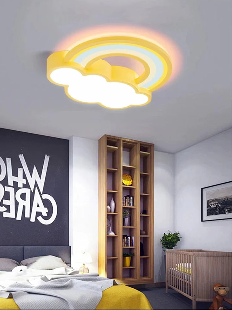 Cartoon Rainbow Clouds Ceiling Lamp