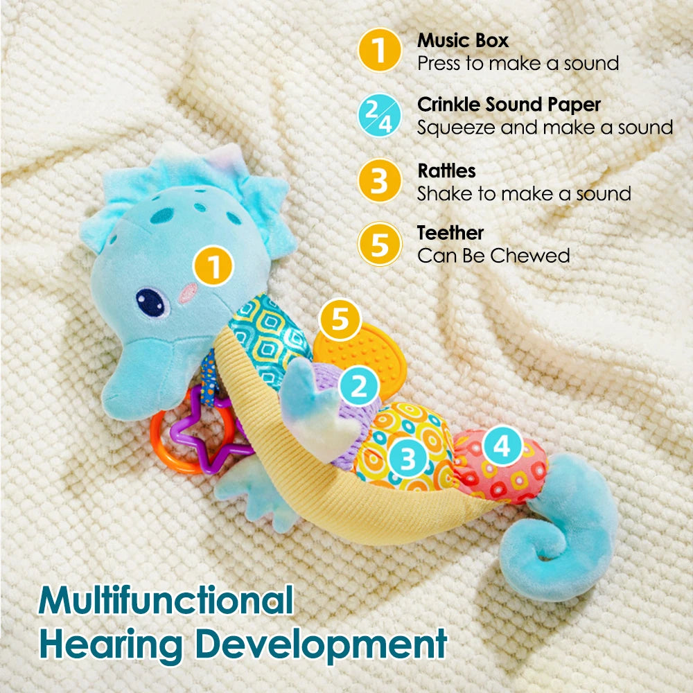 Soft Animal Rattle Toy